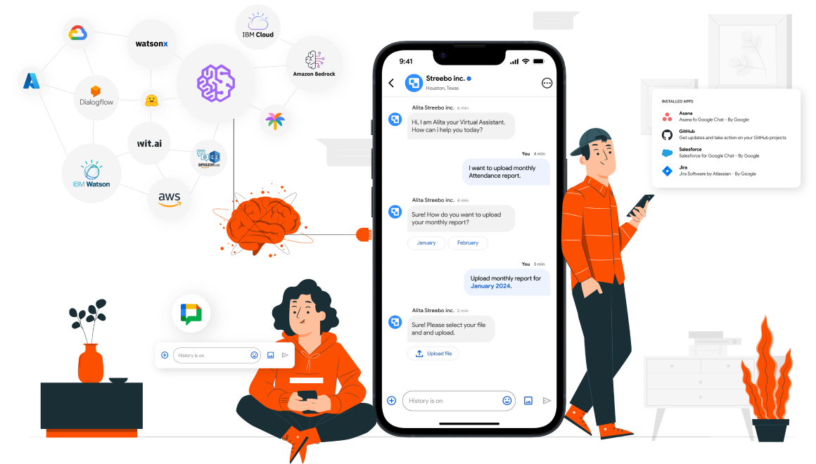Generative AI Chatbots for Google Chat