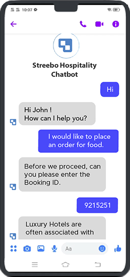 chatbot for hospitality